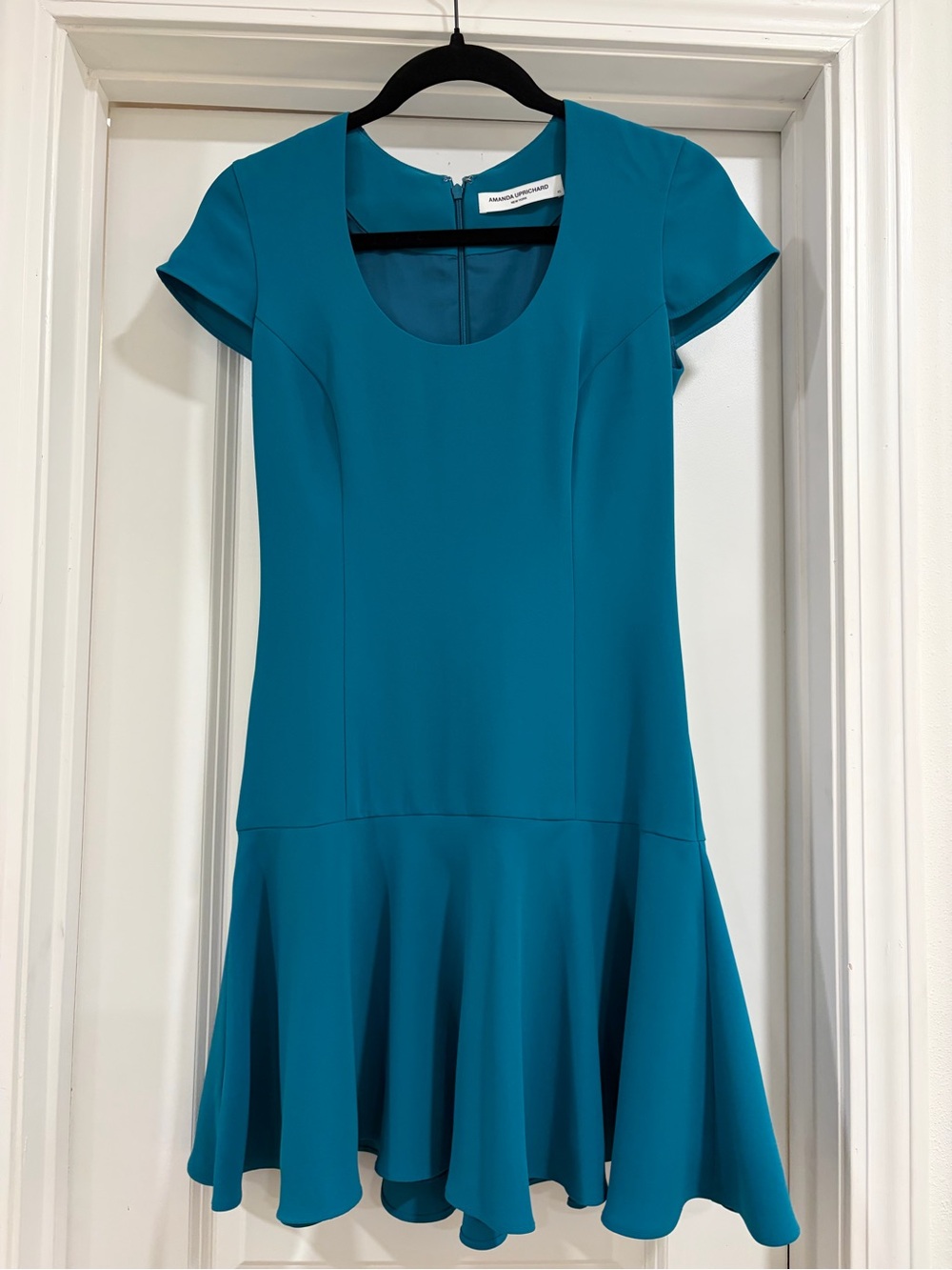 Amanda Uprichard Teal Green Debby Dress